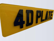 Premium 4D 3mm Acrylic Road Legal Number Plates - Fast Delivery