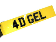 Premium 4D Gel Number Plates - Road Legal Front and Rear Plates for Vehicles bubble