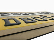 Premium 3D Gel Number Plates - Road Legal Front and Rear Plates for Vehicles