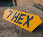 Premium Quality HEX Style Number Plates for Front and Rear - 100 percent road legal and fast delivery