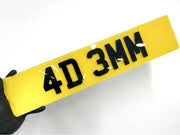 Premium 4D 3mm Acrylic Road Legal Number Plates - Fast Delivery