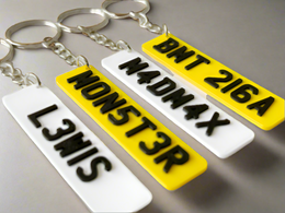 Custom 3D Number Plate Keyring, Personalised Name Keyring, Registration Keyring, Custom Number Plate Keyring, New Pass Driver, Keyring Gift