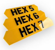 Premium Quality HEX Style Number Plates for Front and Rear - 100 percent road legal and fast delivery
