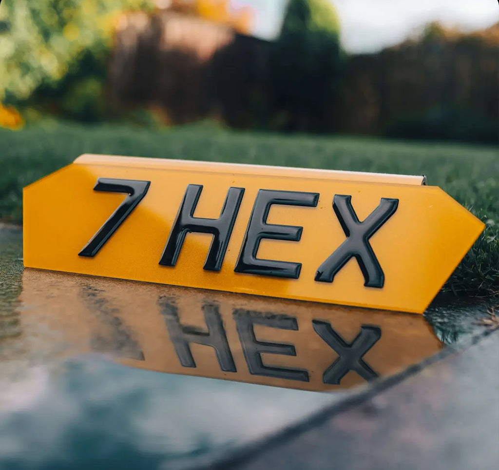 Hex Plates | Lambo Number Plates | Shaped Plates