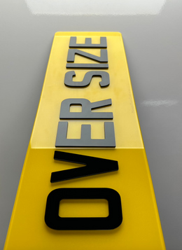 Premium 2D Oversize Number Plate Front and Rear - Fast Delivery