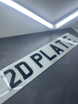 Premium Standard 2D Printed - Front and Rear Acrylic Road Legal Number Plates - Fast Delivery